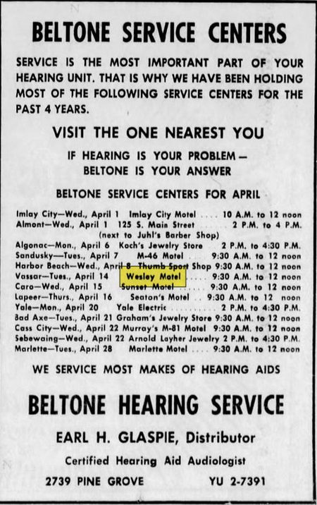 Vassar Inn (Wesley Motel) - 1964 Ad Mentioning Motel (newer photo)